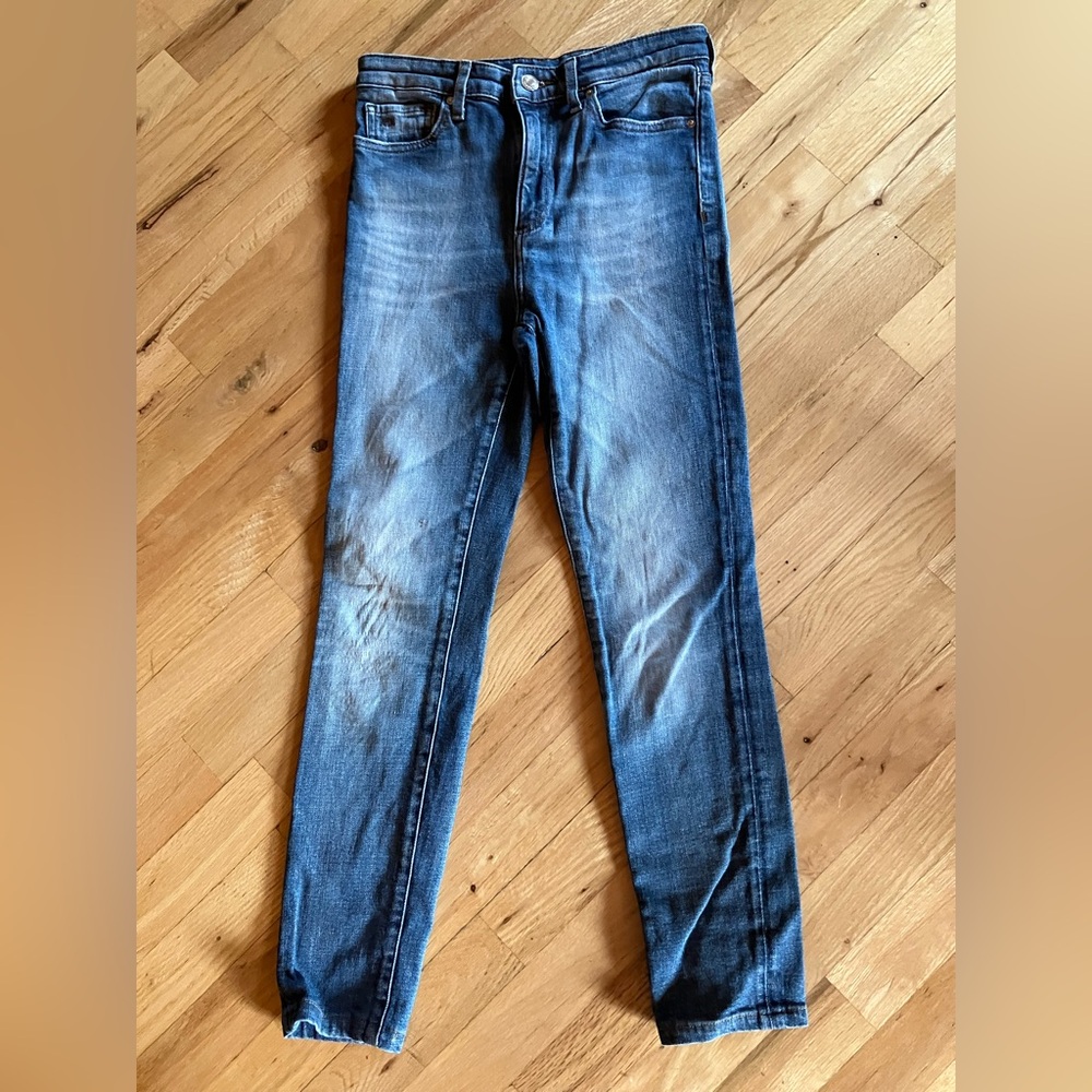Armani Exchange Blue Straight Leg Jeans